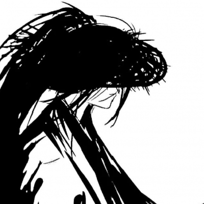 动漫男生黑白灰色头像