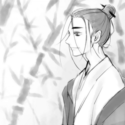 动漫男头黑白伤感