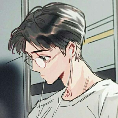 男生戴眼镜头像动漫