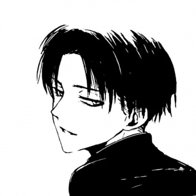 动漫男生黑白灰色头像